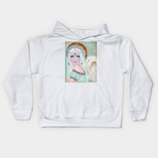 Whisper in the wind angel by Renee Lavoie Kids Hoodie